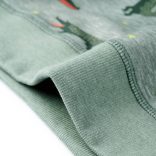 Világos keki melange gyerekpulóver 140