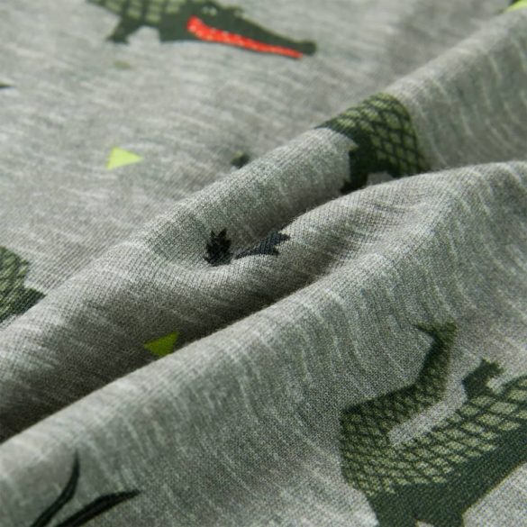 Világos keki melange gyerekpóló 128