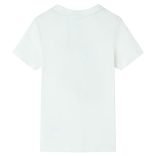 Ekrü színű rövid ujjú gyerekpóló 140