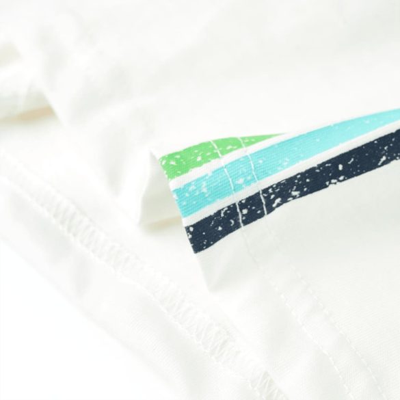 Ekrü színű rövid ujjú gyerekpóló 140