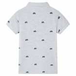 Szürke melange gyerekpólóing 92