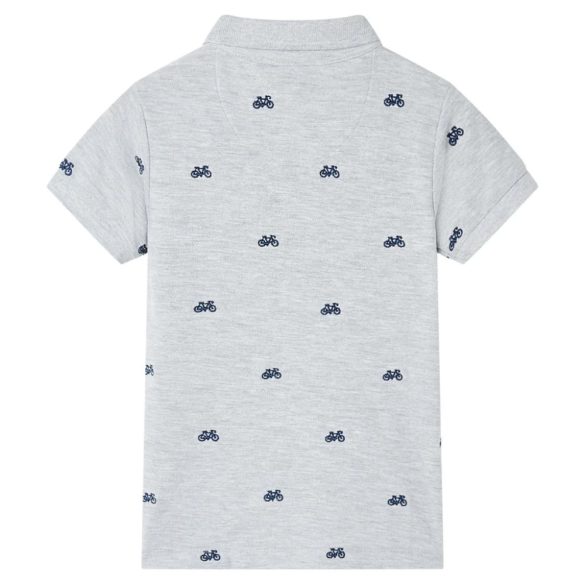 Szürke melange gyerekpólóing 104