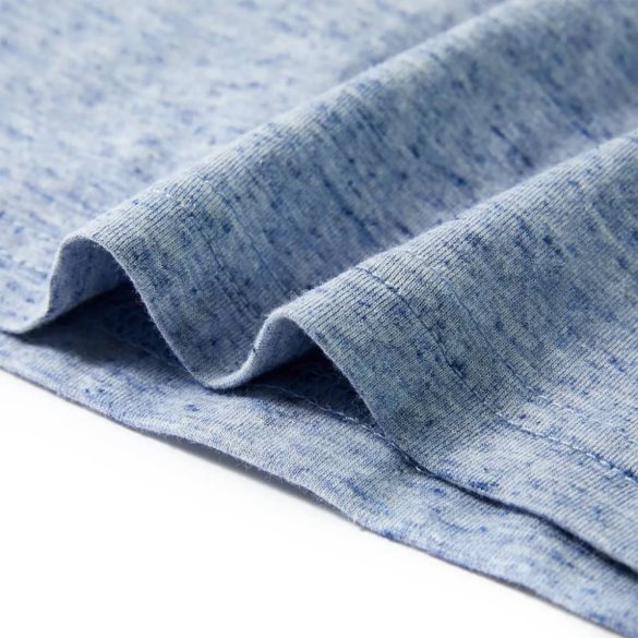 Kék melange rövid ujjú gyerekpóló 116