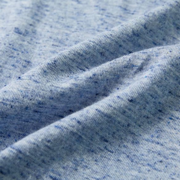 Kék melange rövid ujjú gyerekpóló 116