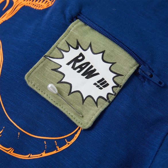 Sötétkék rövid ujjú gyerekpóló 104