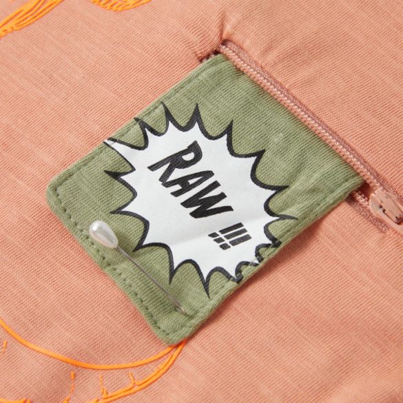 Világos narancssárga rövid ujjú gyerekpóló 128