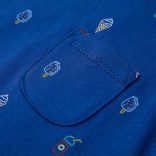 Sötétkék gyerek felső 140