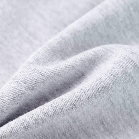 Szürke kapucnis gyerekpulóver cipzárral 92