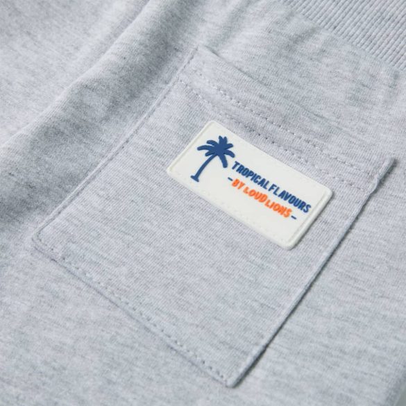 Szürke gyerekrövidnadrág húzózsinórral 104