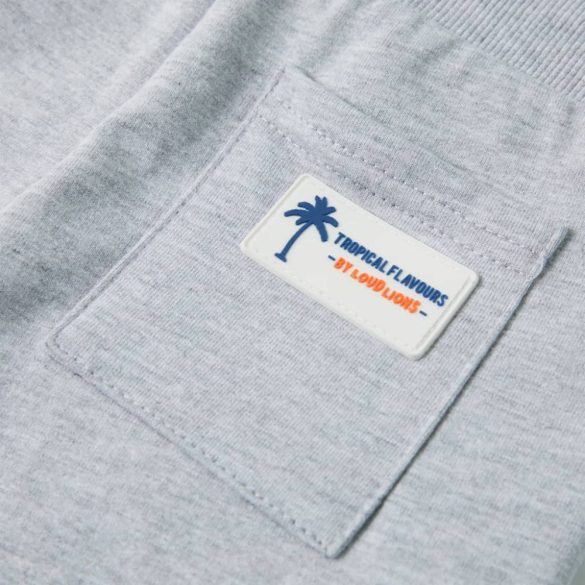 Szürke gyerekrövidnadrág húzózsinórral 128