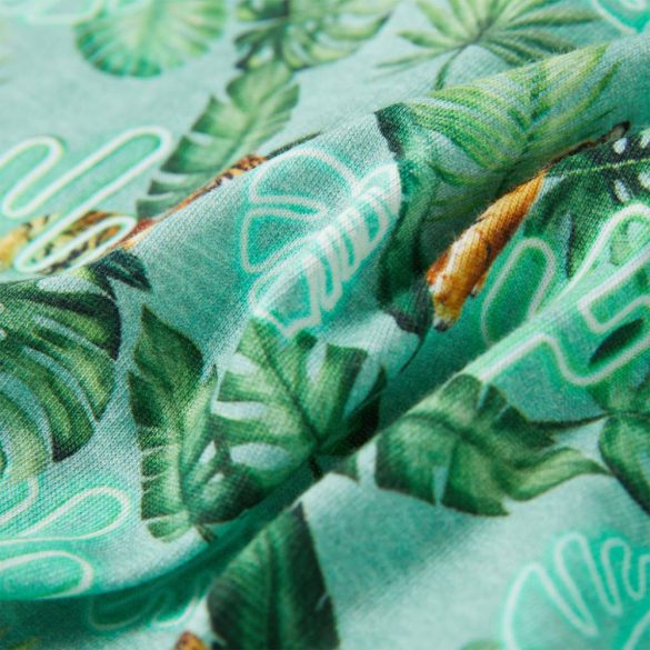 Világoszöld melange gyerekpóló 128