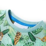 Világoszöld melange gyerekpóló 140