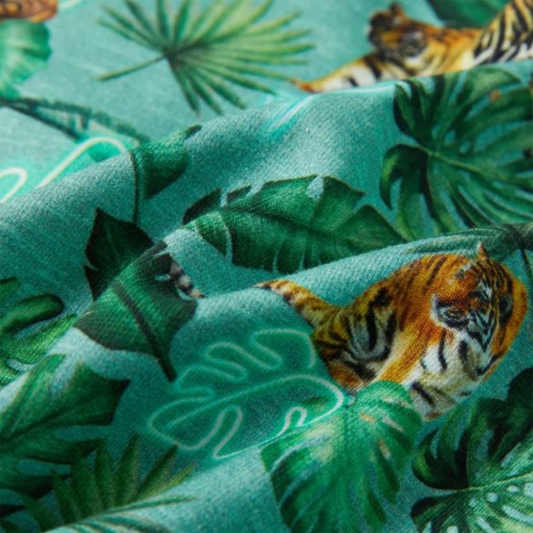 Világoszöld melange gyerekpulóver 104