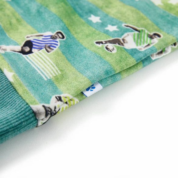 Világoszöld melange gyerekpulóver 116