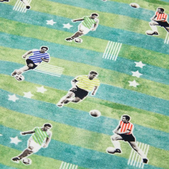 Világoszöld melange gyerekpulóver 140