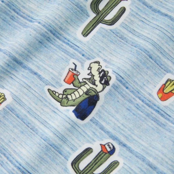 Vegyes kék gyerekpóló 128