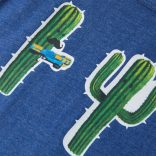 Sötétkék melange gyerek felső 140