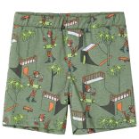 Világos keki rövid ujjú gyerekpizsama 116