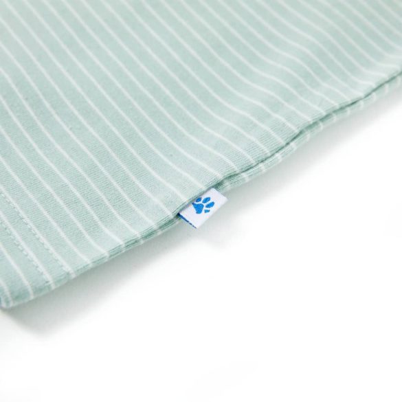 Világos mentaszínű csíkos gyerekpóló 104