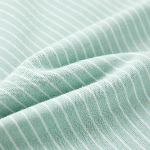 Világos mentaszínű csíkos gyerekpóló 104