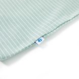 Világos mentaszínű csíkos gyerekpóló 116