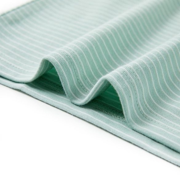 Világos mentaszínű csíkos gyerekpóló 116