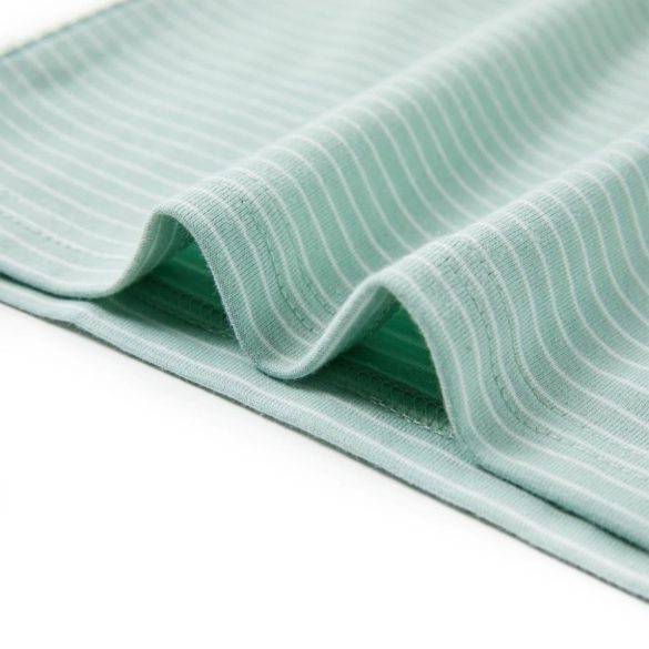 Világos mentaszínű csíkos gyerekpóló 128