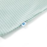 Világosmenta színű csíkos gyerekpóló 140