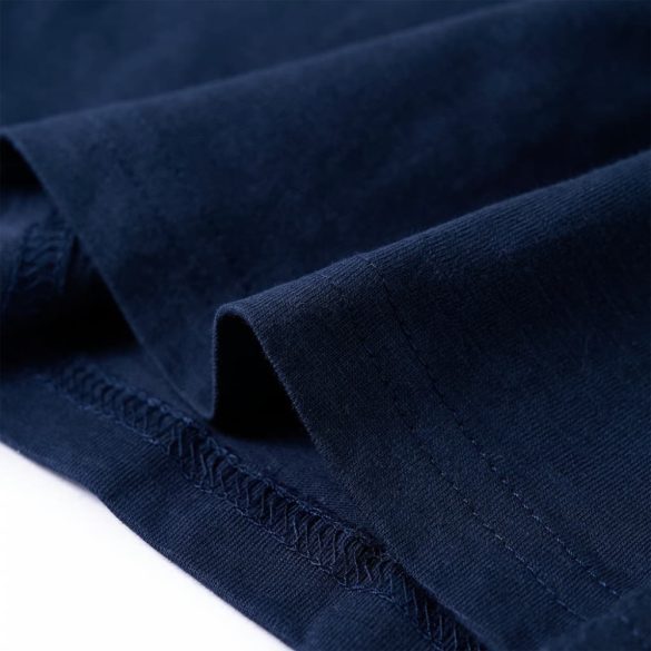 Tengerészkék melange hosszú ujjú gyerekpóló 104