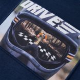 Tengerészkék melange hosszú ujjú gyerekpóló 116