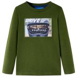 Sötét keki hosszú ujjú gyerekpóló 128