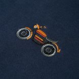 Tengerészkék melange gyerekpulóver 92