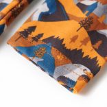 Konyak színű hosszú ujjú gyerekpizsama 92