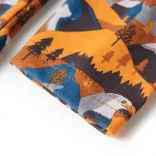 Konyak színű hosszú ujjú gyerekpizsama 104