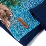 Tengerészkék hosszú ujjú gyerekpóló 128