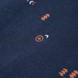 Tengerészkék melange gyerekpulóver 104