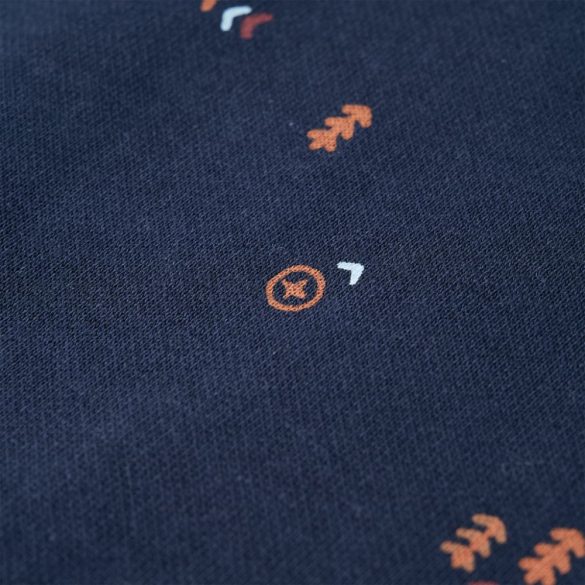 Tengerészkék melange gyerekpulóver 128