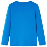 Kobaltkék hosszúujjú gyerekpóló 128