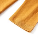 Sötét okker hosszú ujjú gyerekpóló 104