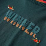 Sötétzöld hosszú ujjú gyerekpóló 104