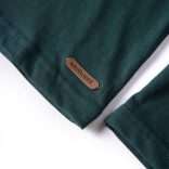 Sötétzöld hosszú ujjú gyerekpóló 128