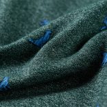 Sötétzöld melange gyerekpulóver 104