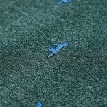 Sötétzöld melange gyerekpulóver 116