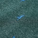 Sötétzöld melange gyerekpulóver 140