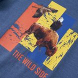 Kék melange hosszú ujjú gyerekpóló 140