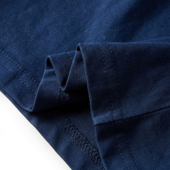 Tengerészkék hosszú ujjú gyerekpóló 128