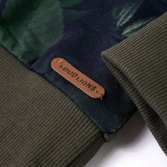 Khaki gyerekpulóver 104