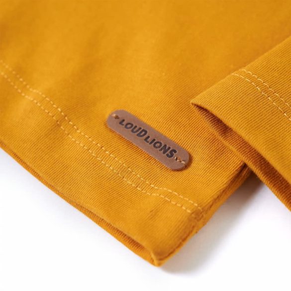 Okker hosszú ujjú gyerekpóló 128