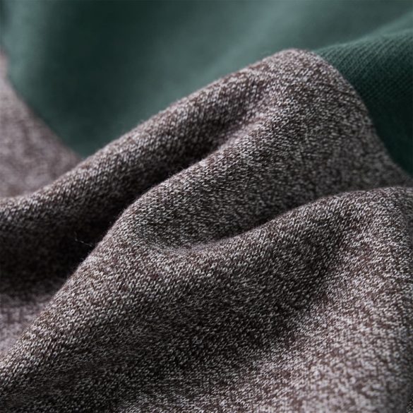 Sötétzöld kapucnis gyerekpulóver cipzárral 92