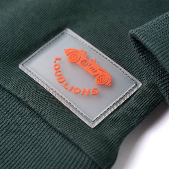 Sötétzöld gyerekpulóver 116